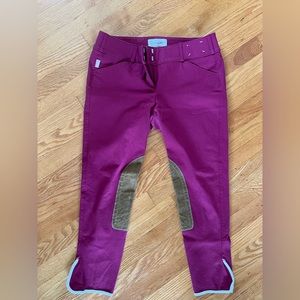 32 R Claret with Vintage Patch Tailored Sportsman